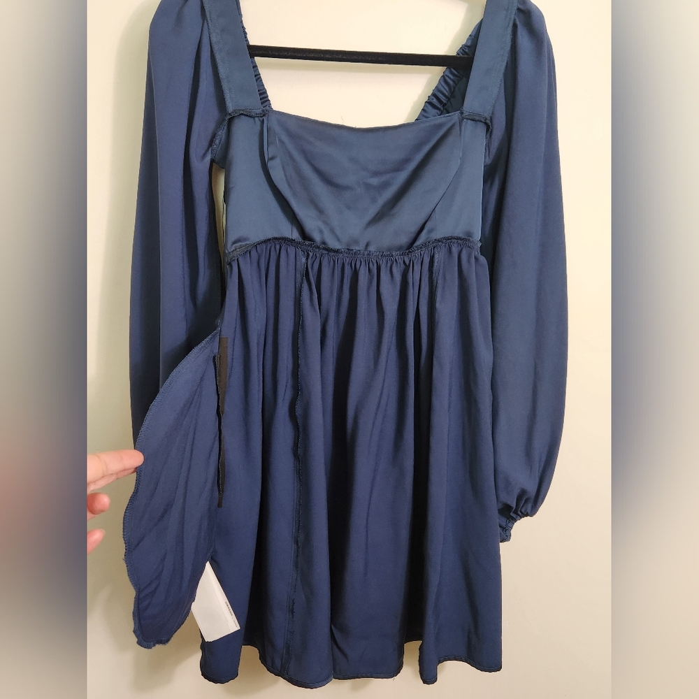 Abercrombie & Fitch Women's Mini Blue Dress Size (XS).   D07 - Picture 5 of 16